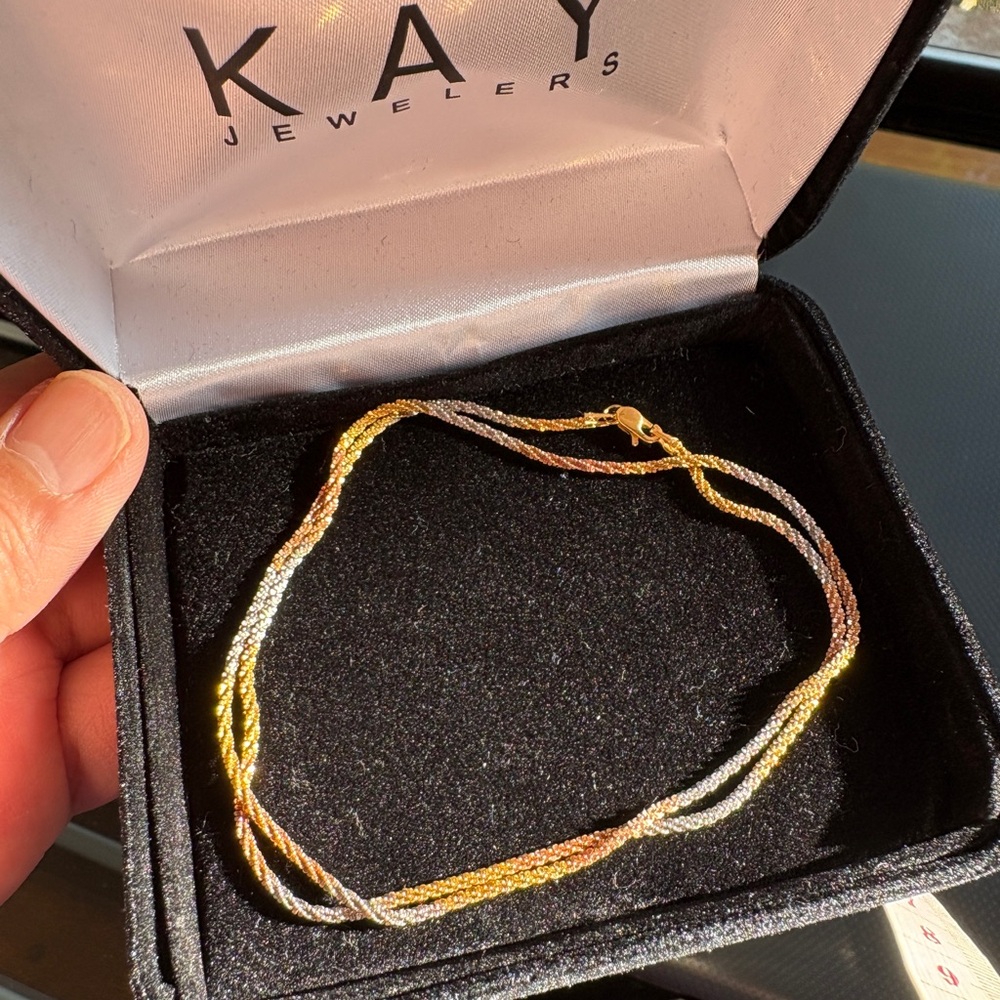 14K Tri-Tone Necklace